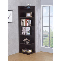 Coaster Furniture 800270 6-tier Corner Bookcase Cappuccino